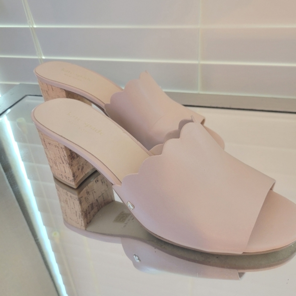 Kate Spade Scallop Cork Heel